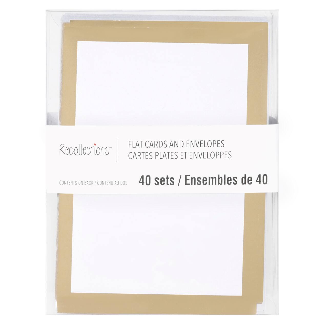 12 Packs: 40 ct. (480 total) 3.5" x 4.87" Flat Cards & Envelopes by Recollections™